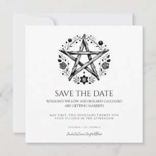 Romantic Pagan Wicca-bröllopsinbjudan Inbjudningar