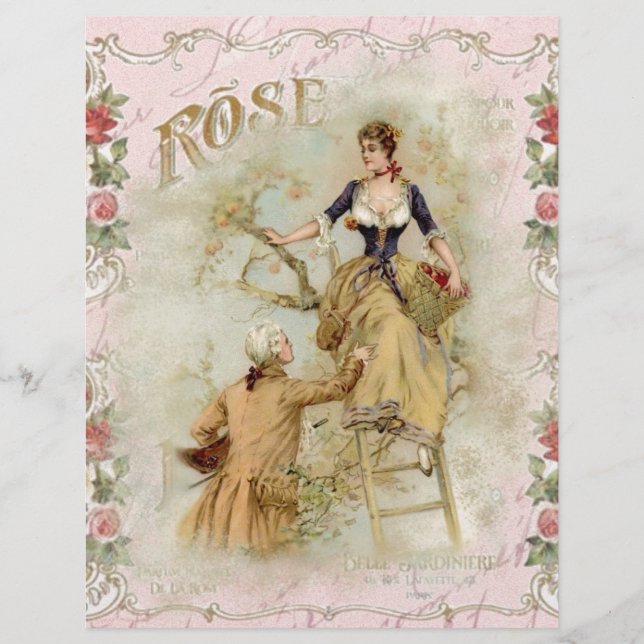Romantic Paris Älskare rosa shabbychic (Framsida)