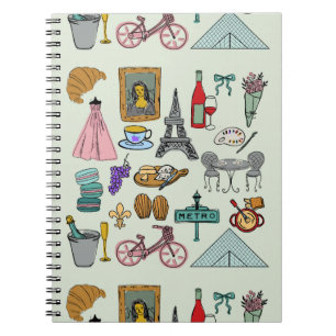 Romantic Paris Anteckningsbok