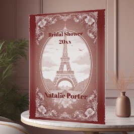 Romantic Paris Miss to Mrs Bridal Shower Welcome 