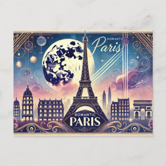 Romantic Paris Vykort