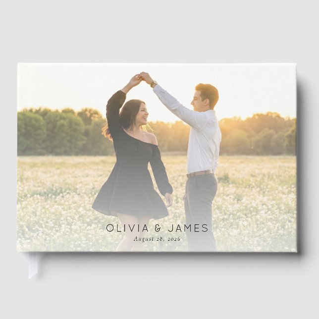 Romantic Pastel Outdoor Photo Gästböcker (Framsida)