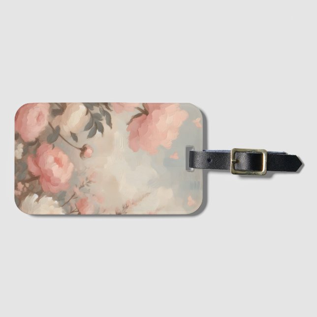 Romantic Pastel Valentine Bouquet Bagagebricka (Framsida horisontal)