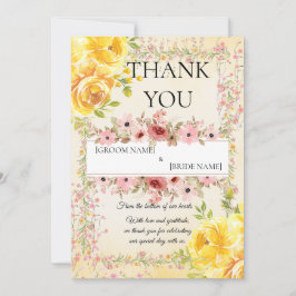 Romantic Pastel Wedding Stationery Tack Kort
