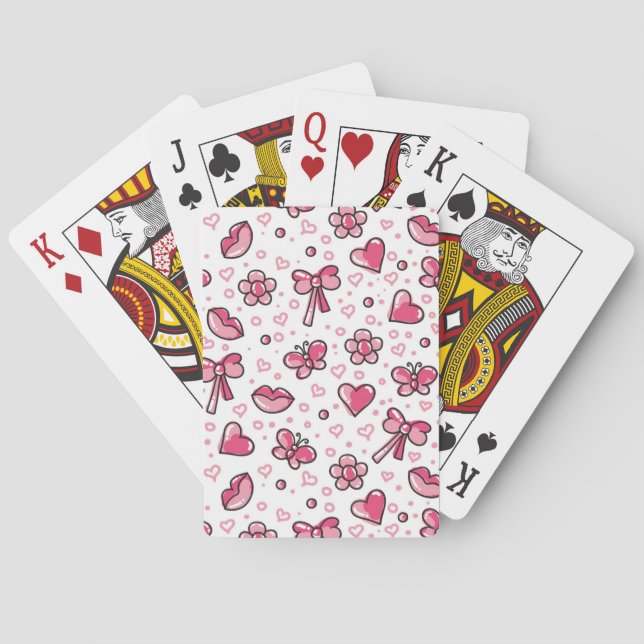 romantic pattern casinokort (Baksidan)