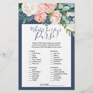 Romantic Peonies Blått vad som finns i ditt spel Flygblad