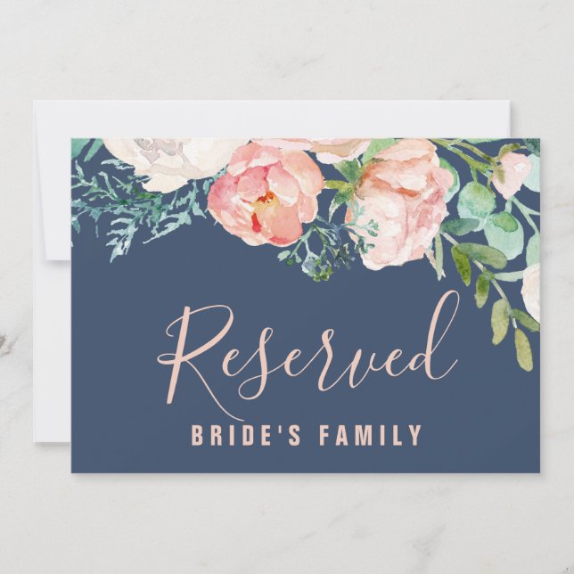 Romantic Peony Flowers | Blåbokad signatur (Framsida)