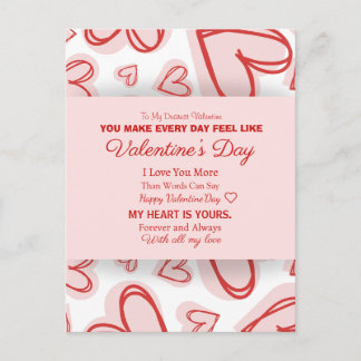 Romantic Personalized Valentine's Day Card  Helg Vykort