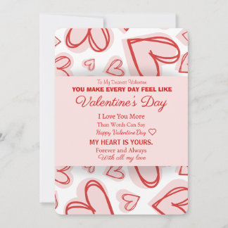 Romantic Personalized Valentine's Day Card  Julkort