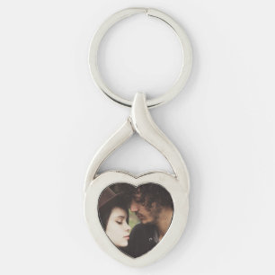 Romantic Personlig Couples Photo Nyckelring