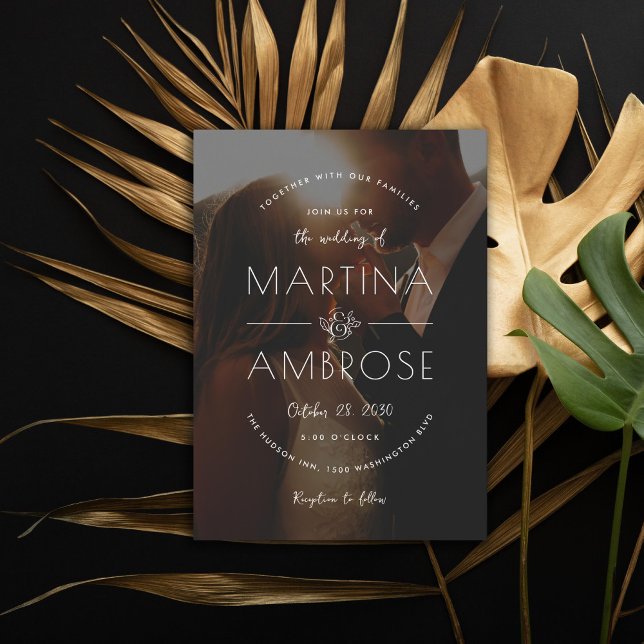 Romantic Photo Bröllop Inbjudningar (Skapare uppladdad)