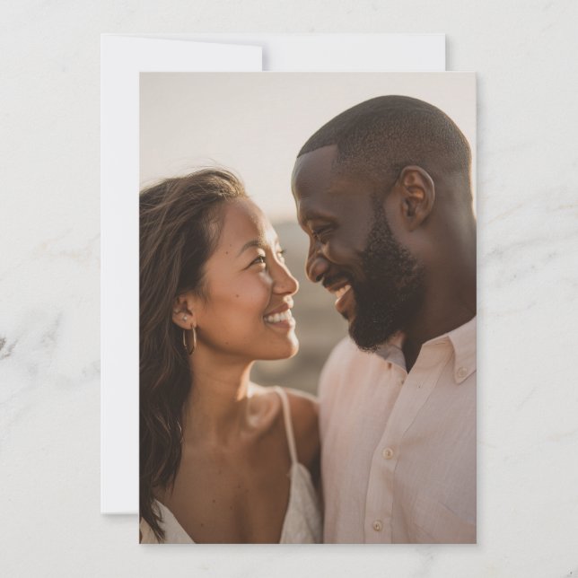 Romantic Photo Inbjudningar (Framsida)