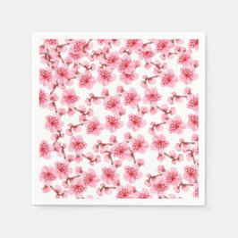 Romantic pink Cherry blosson Pappersservett
