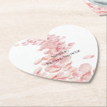 Romantic Pink Rose Petals Floral Bridal Shower Underlägg Papper<br><div class="desc">Romantic Pink Rose Petals Floral bridal shower wedding birthday</div>