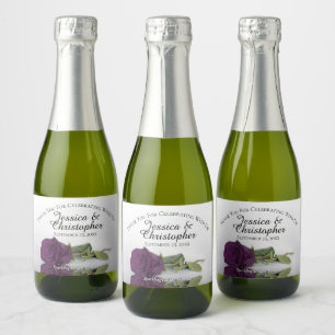 Romantic Plum Lila Ro Bröllop Tack Mini