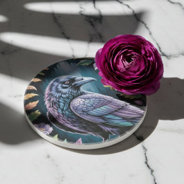 Romantic Raven & Wildflower – Gothic Home Decor Underlägg