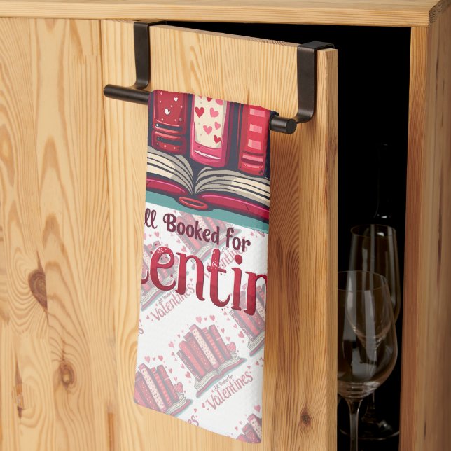 Romantic Reading Vibes Cozy Valentine Gift  Kökshandduk (Thirds Fold)