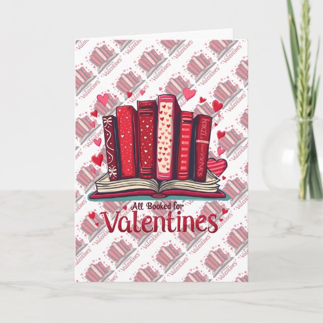 Romantic Reading Vibes Cozy Valentine Gift Kort (Framsida)