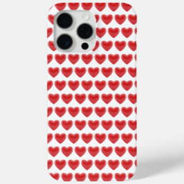 Romantic Red 3D Heart Pattern Classic Valentine's