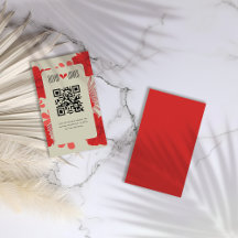 Romantic Red Blommigt Bröllop