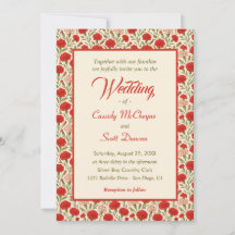 Romantic Red Carnation Flowers Bröllop