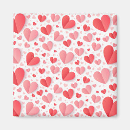 Romantic Red Heart Happy Valentine’s Day Love Gift Magnet