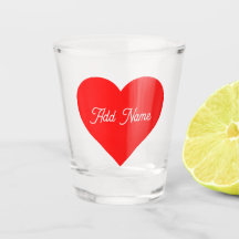 Romantic Red Heart Personlig