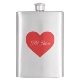 Romantic Red Heart Personlig Fickplunta