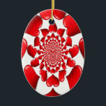 Romantic Red Hearts Mönster Art Skriv ut Julgransprydnad Keramik<br><div class="desc">Romantic Red Hearts Mönster Art Print Introducing the "Romantic Red Hearts Mönster Art Print", ett vackert designat biet som fångar kärlek innersta väsen och kärlek genom sitt slående hjärtmotiv. Beskrivning: Den här teckningen har en central, symmetrisk mönster i röda hjärtan som ordnats i en cirkelformad eller radiell design. Hjärtan varierar...</div>