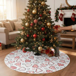 Romantic Red Kärlek Heart Mönster | HELGDAGAR Julgransmatta Borstad Polyester<br><div class="desc">Den här romantiska designen har ett lappverk mönster av rött och vitt mönstrad hjärtan. #hearts #mönster #red #stil #design #helgdagar #trendig #Valentines #bröllop #förlovning #ValentinesDay #jul #roligtar #helgdagar #festive #säsong #party #julTree #home #decor #kärlek #romantik # #romantik</div>