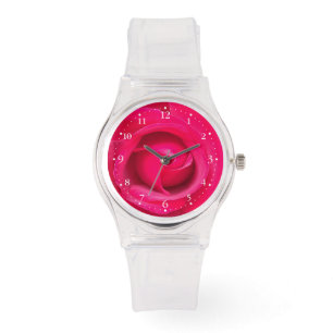 Romantic Red Rosa ros Armbandsur