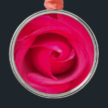 Romantic Red Rosa ros Julgransprydnad Metall<br><div class="desc">Romantisk rosa och röd ros.</div>
