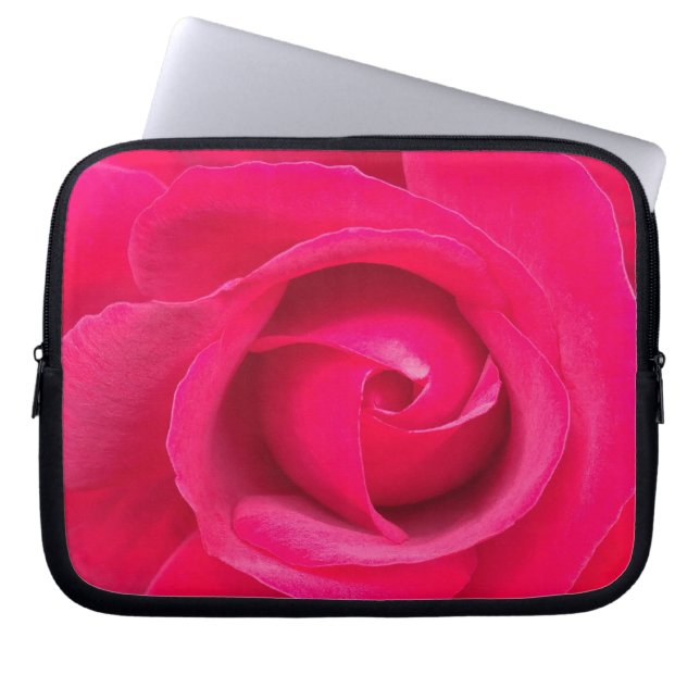 Romantic Red Rosa ros Laptop Sleeve (Framsidan)