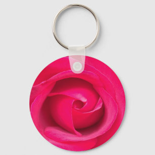 Romantic Red Rosa ros Nyckelring