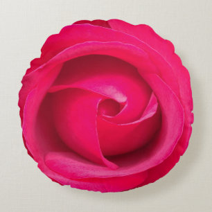 Romantic Red Rosa ros Rund Kudde