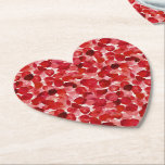 Romantic Red Rose Petals Floral Bridal Shower Underlägg Papper<br><div class="desc">Romantic Red Rose Petals Floral wedding bridal shower birthday</div>