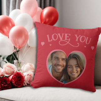 Romantic Red Valentines Personlig Kärlek Kudde