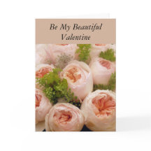 Romantic Ro Bouquet Valentine Card