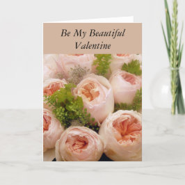 Romantic Ro Bouquet Valentine Card Helgkort