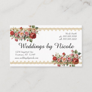 Romantic Ro Bröllopsfixaren Events Florist Visitkort
