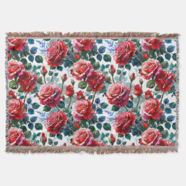 Romantic Ro Garden Print Filt
