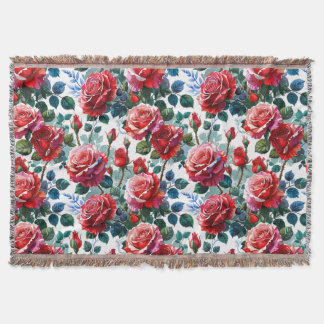 Romantic Ro Garden Print Filt