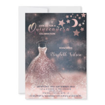 Romantic Ro guld glittery dress celestial