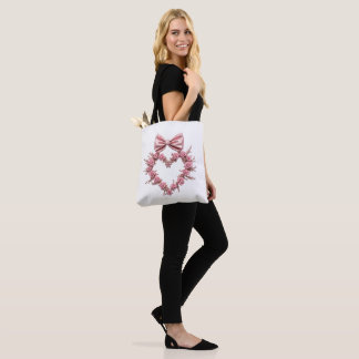Romantic Ro Heart Tote Bag Perfekt för valfri Tygkasse
