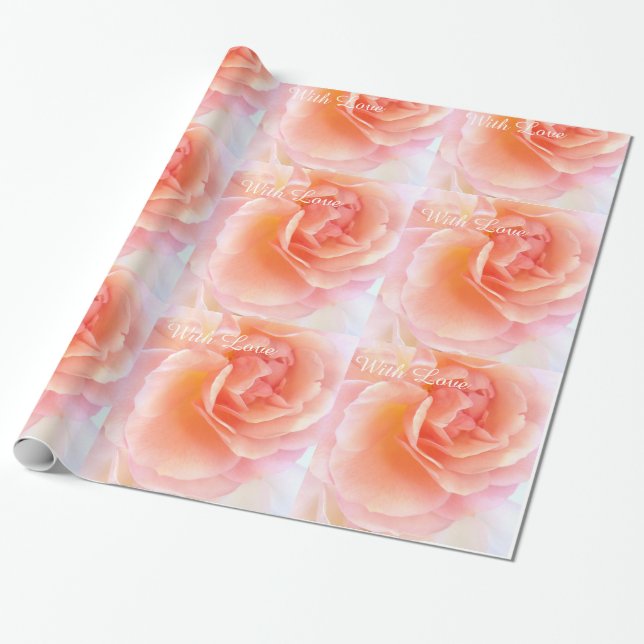 Romantic Ro med kärlek Presentpapper (Utrullad)