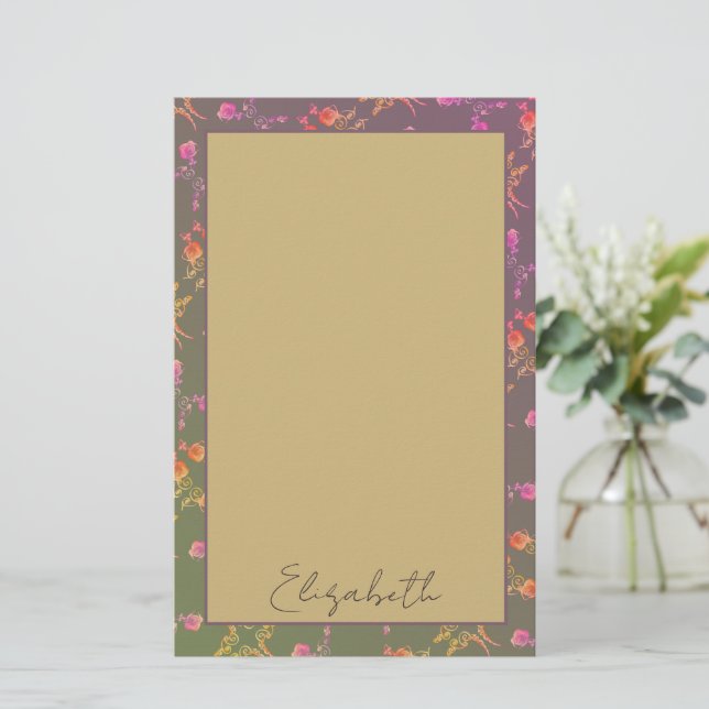 Romantic Ro Personal Stationery Brevpapper (Stående Fram)