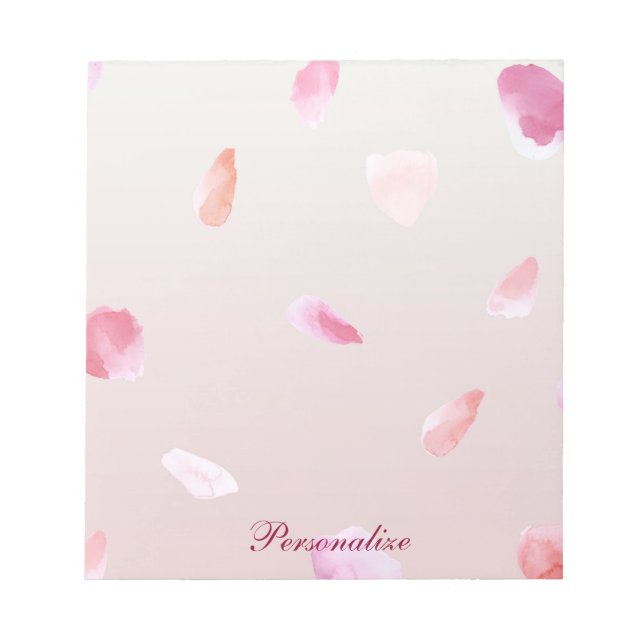 Romantic Ro Petals Anteckningsblock (Framsida)