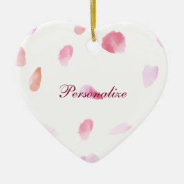 Romantic Ro Petals Julgransprydnad Keramik