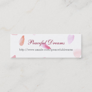 Romantic Ro Petals Mini Visitkort