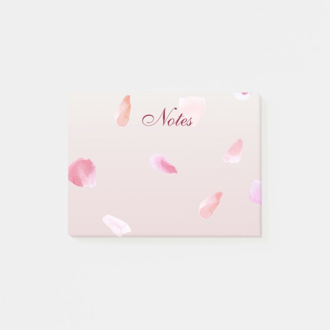 Romantic Ro Petals Post-it Block (Framsida)